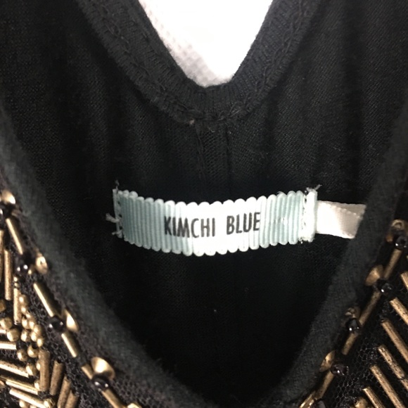 Kimchi Blue Women’s Black & Gold Tank Top - Picture 3 of 4